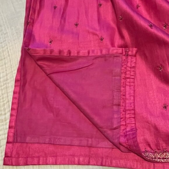 Pink Embellished Indian Ethnic Kurta Small/36 - Picture 9 of 10
